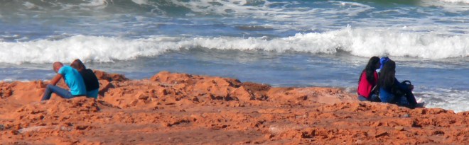 The beach scene, Casablanca