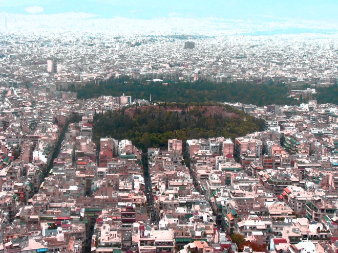 Aerial of Athens 
