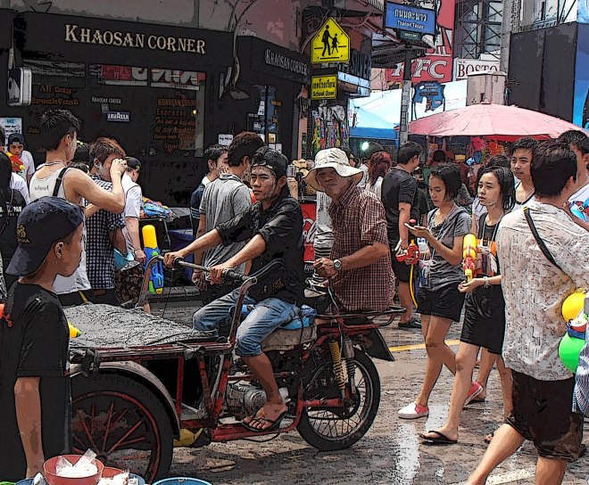 Khao San Road, home to foreign mercenaries, missionaries, and misfits. 
